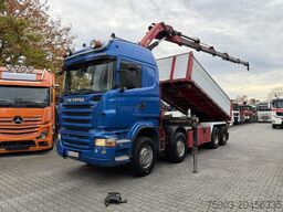 Scania R580 8X4 Kipper Kran HIAB 244-5