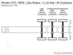 Renders FCC / BPW + Disc Brakes / 1x Lift Axle / All Co...
