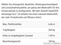Genie SLA-20 Materiallift Genie Superlift-Advantage