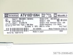 Telemecanique ATV18D16N4 ALTIVAR 18 Frequenzumrichter SN:1028116112