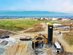 FABO Mobile Concrete Batching Plant 100 m3/h Mobile Concrete Batching Plant