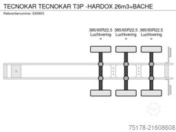 TECNOKAR TECNOKAR T3P -HARDOX 26m3+BACHE