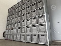 Dexion HI280 / Regallänge: 3.890 mm / 63x Klappkisten