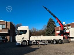 SCANIA R540 Pritsche + Fassi F545 Kran 6x2