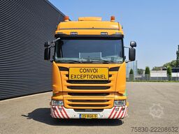 Scania Scania R410 6x2 + NOOTEBOOM TIEFLADER