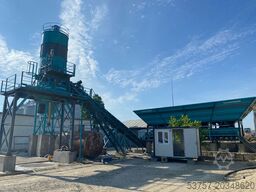 CONSTMACH Concrete Batching Plant 60 M3/H Compact Concrete Plant with Belt