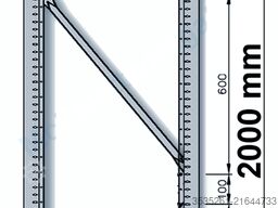 TOTAL-REGAL nedcon Fachbodenregale 16 Doppelr. je 6 Felder