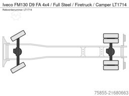 Iveco FM130 D9 FA 4x4 / Full Steel / Firetruck / Camper