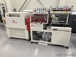 E Shrink Packaging LB-728 + LB-201 Angle Sealer with Shrink Tunnel