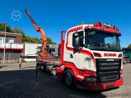 SCANIA R520 V8 Pritsche+ ATLAS 390 Kran +Lift-Lenkachse
