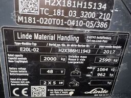 Linde E 20 L-02 EVO Triplex ZVG Batterie 80%