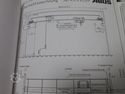 ABUS Hallenkran Brückenkran Kran ELV 5t NL 5000Kg Portalkran Kran 12946mm 140Std