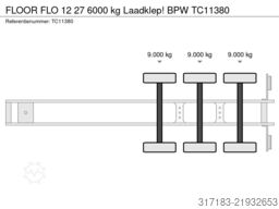 FLOOR FLO 12 27 6000 kg Laadklep! BPW