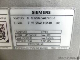 Siemens 1FT7102-5WF70-1FH1 Motor SN:YFS5621810501001 NEUWERTIG!!!