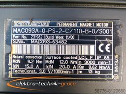 Indramat MAC093A-0-PS-2-C/110-B-0/S001 Permanent Magnet Motor