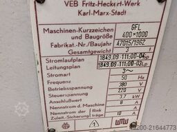 VEB Fritz-Heckert GFL 400x1000