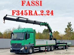 MERCEDES-BENZ ACTROS 2645* FASSI F345 RA 2.4/FUNK+Anhänger