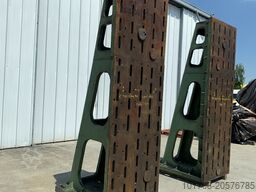 Paire d'équerres en fonte 3000 x 1000 x 1245 mm