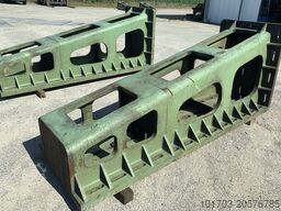 Paire d'équerres en fonte 3000 x 1000 x 1245 mm