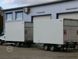 IVECO Daily  Durchladezug mit Anhänger Kofferaufbau