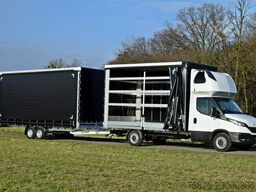 IVECO Daily  Speditionszug mit Anhänger Planenaufbau