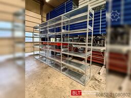 5,24 lfm Gebrauchtes STOW Fachbodenregal 300 cm hoch, 60 cm tief, 7 Lagerebenen