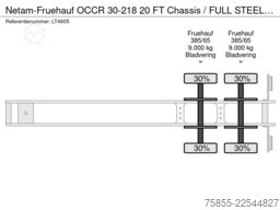Netam-Fruehauf OCCR 30-218 20 FT Chassis / FULL STEEL / BLATTF...