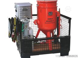Mammut 100 liter Druck-Sandstrahlgerät mit Quick-STOP Sicherheitsabschaltung