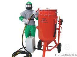 Mammut 200 liter Druck-Sandstrahlgerät mit Quick-STOP Sicherheitsabschaltung