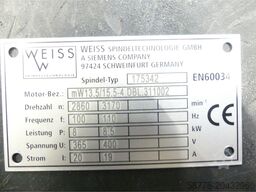 Weiss 175342 Spindel Motor-Bez. mW13,5/15,5-4 DBL.311002 EN60034 -