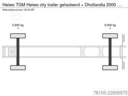 Heiwo TGM Heiwo city trailer geïsoleerd + Dhollandia ...