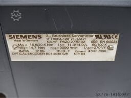 Siemens 1FT6084-1AF71-1AG1 Servomotor generalüberholt mit 12 Monaten Gewährleistung!