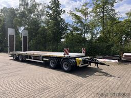 Möslein T4 VB H1 gerade  neuer 4 Achs Tieflader gerade hydraulischen Rampen