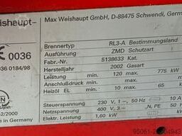 Weishaupt WM-L10 /// 1000 kw Weishaupt RL3-A /// 775kw