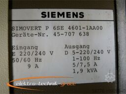 Siemens 6SE4601-1AA00 Frequenzumrichter
