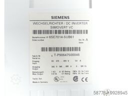 Siemens 6SE7014-5UB61 Wechselrichtergerät  SN:T-P90647500046 - ! -