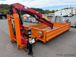  Abrollcontainer mit HMF Kran 835 Funk