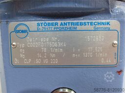 Jahns ARH-0-GM76C002-PPH-R2-400-LG600 Motor mit Stöber C002F0175D63K4 Getriebe