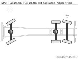 MAN TGS 28.480 TGS 28.480 6x4-4/3-Seiten- Kipper / ...