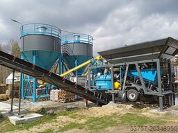 CONSTMACH Concrete Mixing Plant Small Mobil Concrete Mixing Plant 30M3/H