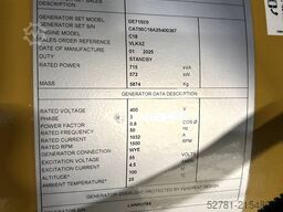 Caterpillar DE715E0 - 715 kVA Generator - DPX-18030