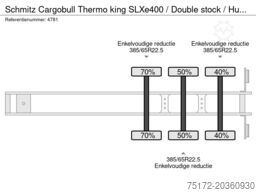 Schmitz Cargobull Thermo king SLXe400 / Double stock / Huckepack