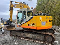Kato HD 823 MR excavator w/ rototilt, sanding bucket, A