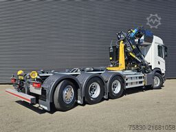 Scania G460 XT 8x4/4 / PALFINGER EPSILON + CONTAINER S...