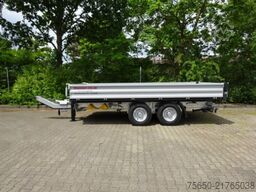 Möslein TTD11 weiß  neuer Tandem 3- Seitenkipper Tieflader-- Neufahrzeug --