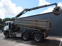 MAN TGS 26.440 6x6 cable system tipper truck with p...