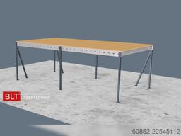 5x10m Lagerbühne , Belastung : 500kg/qm Unterkante: 3m ,ca. 50qm , Systembühne