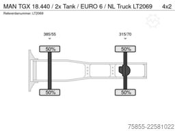 MAN TGX 18.440 / 2x Tank / EURO 6 / NL Truck