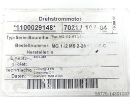 Grundfos MG 112 MS 2-28 FT 136-C Drehstrommotor SN 1100029148