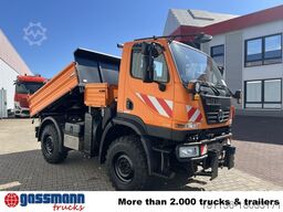 Unimog U 20 U405/70 4x4, Kipper, Winterdienstplatte